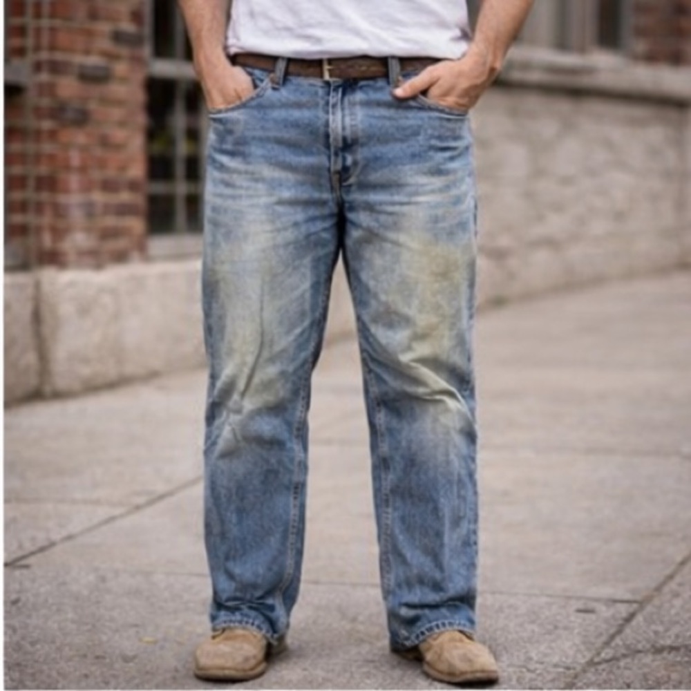 Levi’s 550 Relaxed Fit Jeans Mens 33x28 Blue Denim USA Tapered Vintage 90s Style